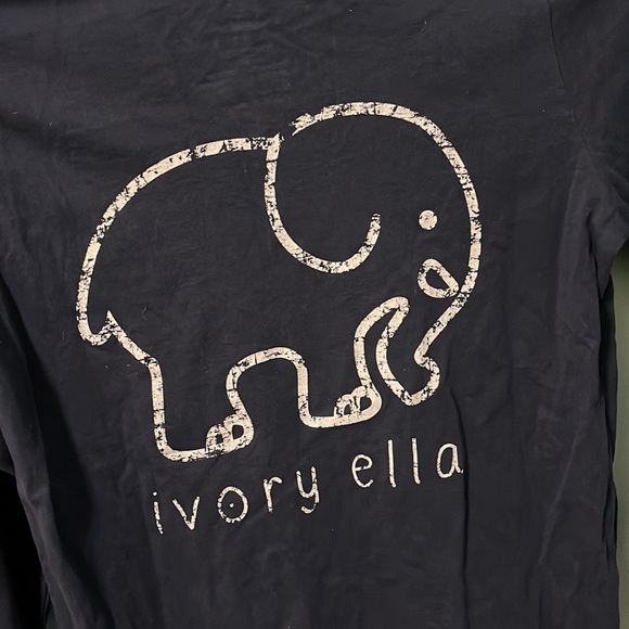 Ivory Ella Navy Blue Fitted Pocket T Shirt Size S - Picture 5 of 5